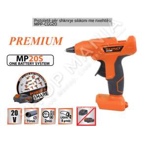 MAXPULS - PISTOLETE ME SHUFRA SILIKONI 20V - MP10306