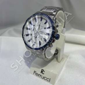 FERRUCCI - ORE ME ZINXHIR SILVER & FUSHE TE BARDHE ME BLU- KL-253