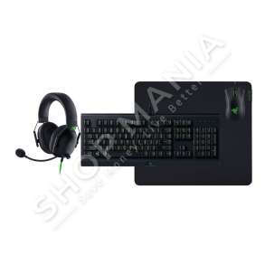 RAZER - SET GAMING TASTIERE+MOUSE+KUFJE+TAPET PER MOUSE "BUNDLE RAZER POWER UP MOUSE DEATHADDER ESSENTIAL MOUSEPAD GIGANTUS V2 LARGE KEYBOARD CYNOSA LITE HEADSET BLACKSHARK V2 X RZ85-02742300-B3M1" -