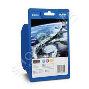 BROTHER - MULTIPACK NGJYRË E KALTËR/NGJYRË MAGENTA/NGJYRË E VERDHË LC985RBWBPDR LC-985 3 KARTUÇA ME BOJË LC-985: C+M+Y