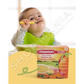PLASMON - PROSHUTE DERRI ME PERIME & MAKARONA - 2 x 190G, +6 MUAJ