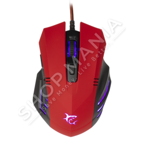WHITE SHARK - MOUSE OPTIK GAMING "HANNIBAL-2 RED" - GM-3006