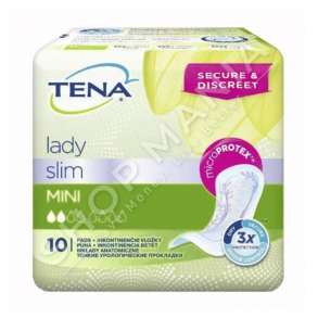 TENA - PECETA PER INKONTINENCEN URINARE ""LADY SLIM - MINI"" - 10 COPE"