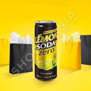 LEMON SODA ZERO - PIJE FRESKUESE E GAZUAR ME LIMON & PA SHEQER - 330ML