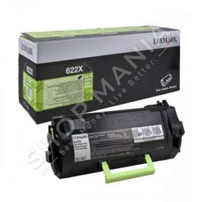 LEXMARK -  ORIGJINALE TONER NGJYRË E ZEZË 62D2X00 622X RRETH 45000 FAQE I RIPËRDORSHËM
