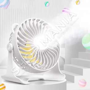 VENTILATOR TAVOLINE ME 4 HELIKA 360° ME BATERI - S10