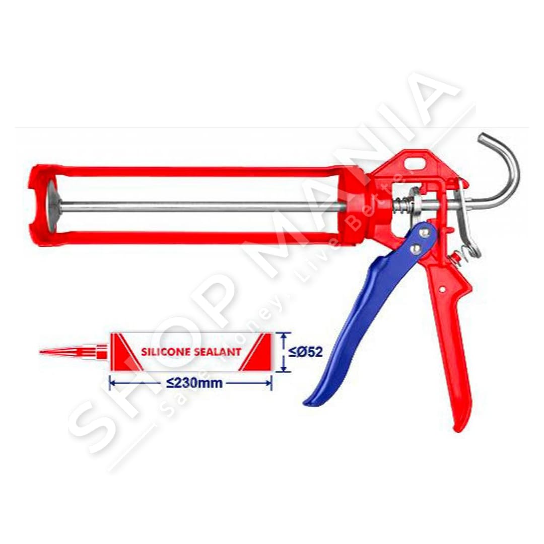 EMTOP - PISTOLETE SILIKONI ME DOREZE ALUMINI 230MM - ECGN01091