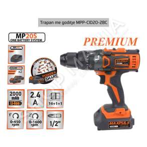 MAXPULS - TRAPAN/VIDATOR ME GODITJE & BATERI 2000MAH 20V - MP10291