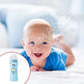 CHICCO - SHISHE ME BIBERON SILIKONI PER DJEM "WELL-BEING" - 250ML, +2 MUAJ