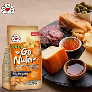 VITALIA - CRACKERS ME DJATHE PARMESAN "MINI GO NUTRI" - 100G