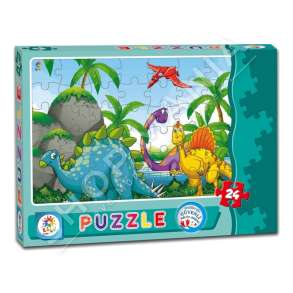LAÇO - PUZZLE 24PJESE/+3VJEC "DINOSAUR 24 PIECE BOX PUZZLE" - 8681689371395