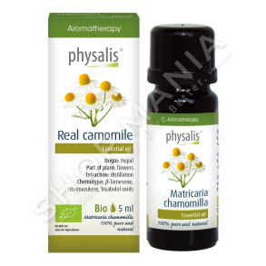 PHYSALIS - VAJ ESENCIAL PER QETESIMIN E STOMAKUT & LEHTESIMIN E FRYRJES SE BARKUT 5ML "GERMAN CAMOMILE MATRICARIA CHAMOMILLA"