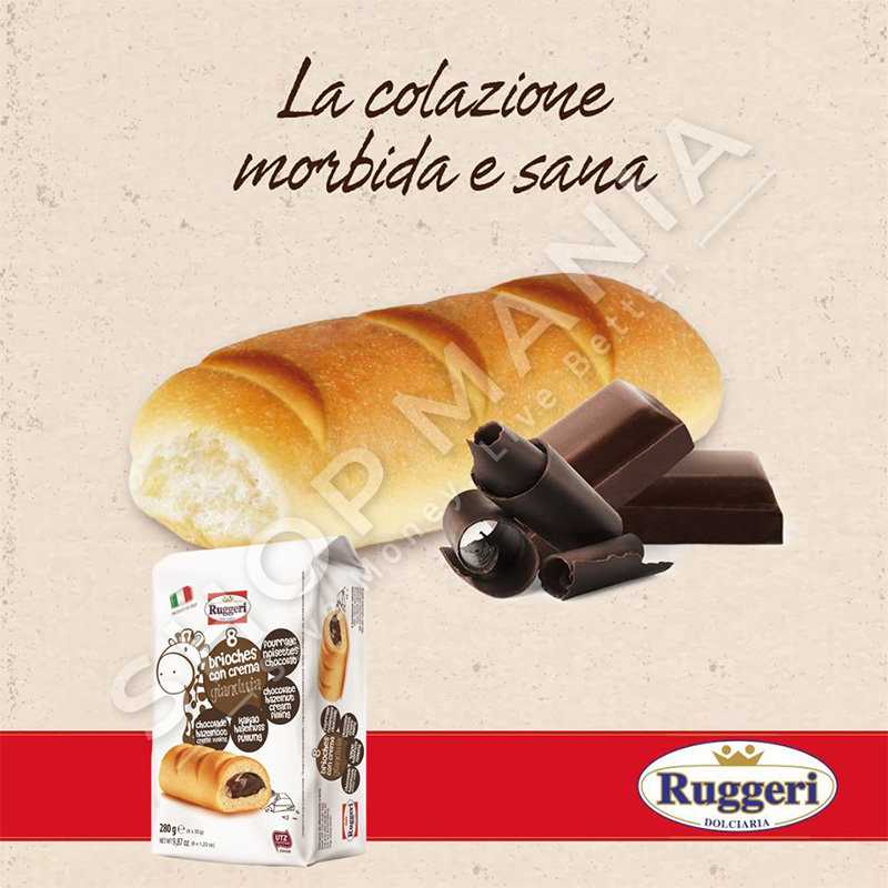 RUGGERI - KROASANTE TE VEGJEL ME MBUSHJE COKOLLATE - 280G