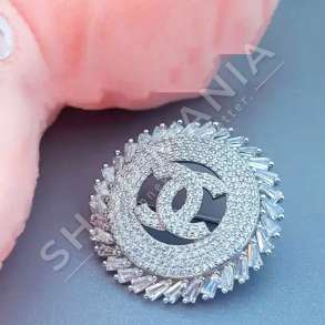 KARFICE ARGJEND ME GUR ZIRKONI "DIZAJN CHANEL" - DHA-BL12.8-184