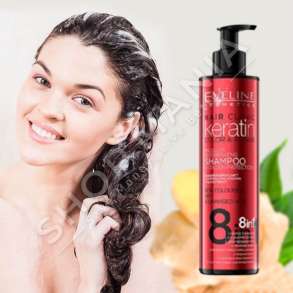 EVELINE COSMETICS - SHAMPO RIGJENERUESE PER FLOKE TE LYER "KERATIN COLOR & REPAIR" - 245ML