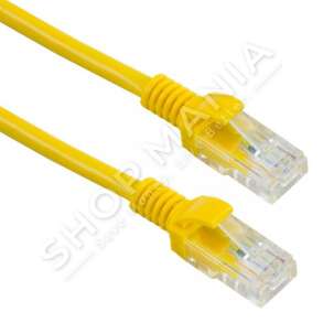 SBOX - KABELL RRJETI UTP CAT 5E 0.5M YELLOW - UTP-05Y