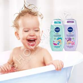 NIVEA - XHEL & SHAMPO DUSHI 2NE1 ME BORONICE PER VAJZA - 500ML