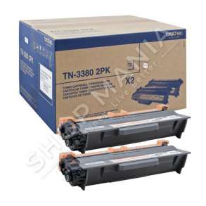 BROTHER - MULTIPACK NGJYRË E ZEZË TN3380TWIN TN-3380 2PK DOUBLE PACK 8.000 FAQE