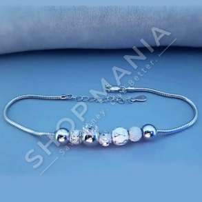 BYZYLYK ARGJEND ME GUR ZIRKONI NE FORME RRUAZASH - DHA-BL9.9-245