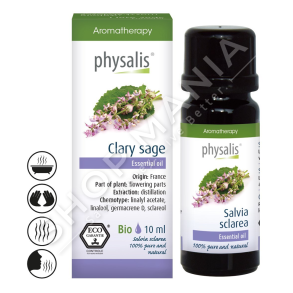 PHYSALIS - VAJ PER EKUILIBER & QETESI GJATE PERIUDHES SE MENSTRUACIONEVE & MENOPAUZES 10ML "CLARY SAGE SALVIA SCLAREA"