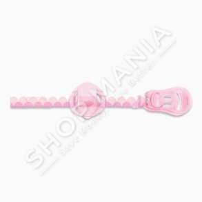 CHICCO - KAPESE BIBERONI +0MUAJSH "PACIFIER CLIP PINK" - 8058664033041