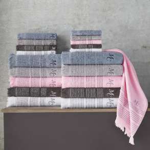 MARIE CLAIRE PARIS - SET ME 2 PESHQIRE 100% PAMBUK "HELENE" - 2X30X30CM