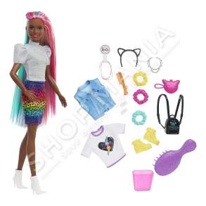 MATTEL - KUKULL BARBIE "RAINBOW CHEETAH HAIR", +3 VJEC