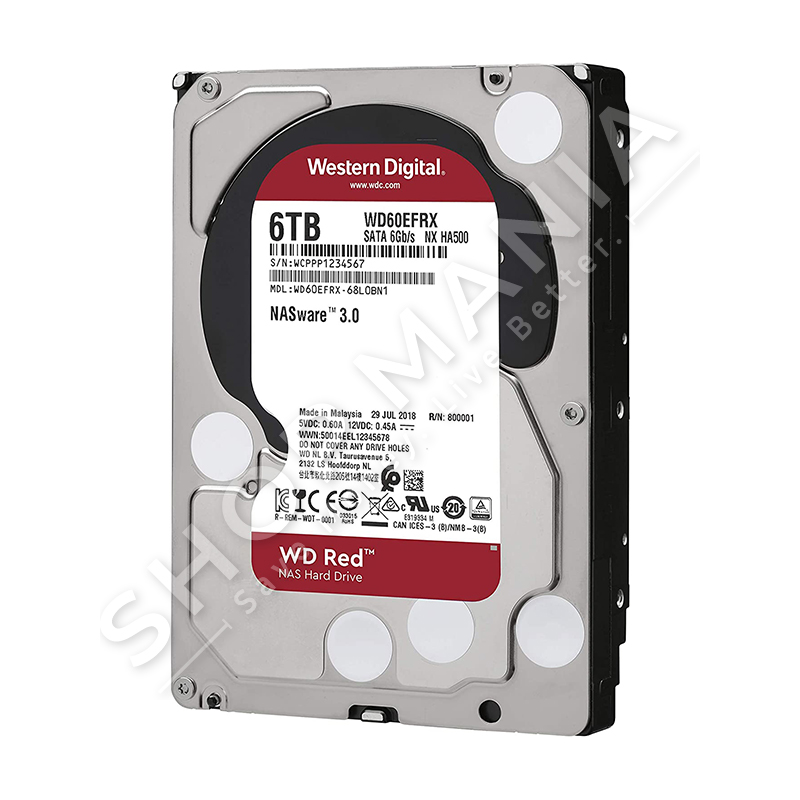 RED - HARD DISK RED HDD WD 6 TB 3.5" WD60EFRX