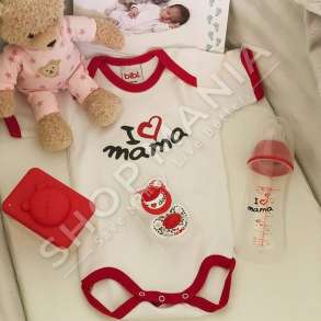 BIBI - SET ME TRUPORE, BIBERON SHISHE, BIBERON FALLCO "I LOVE MAMA" +0 MUAJ