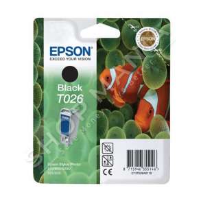 EPSON - KARTUÇË ME BOJË NGJYRË E ZEZË C13T02640110 T026 16ML