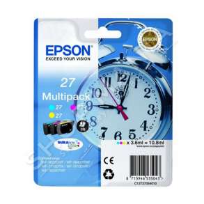 EPSON - MULTIPACK NGJYRË E KALTËR / NGJYRË MAGENTA / NGJYRË E VERDHË C13T27054010 T2705 3 KARTUÇA ME NGJYRA: T2702 + T2703 + T2704