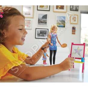 BARBIE - SET KUKULLA & MESUESJA E ARTIT