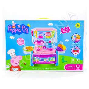 MINI KUZHINE ME AKSESORE KUZHINE +3 VJEC "PEPPA PIG DIY PLAY HOUSE SERIES KITCHEN PARTY SET"