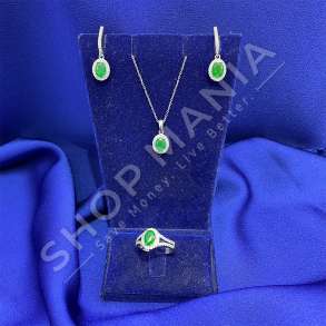 SET VARESE, VATH & UNAZE ARGJENDI ME GUR ZIRKONI BLU ''FORME INFINITY' - KL-231