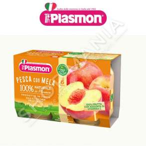 PLASMON - PURE ME MOLLE & PJESHKE - 2 x 104G, +6 MUAJ