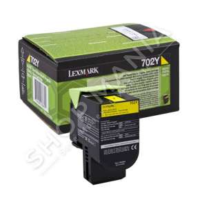 LEXMARK - ORIGJINALE TONER NGJYRË E VERDHË 70C20Y0 702Y RRETH 1000 FAQE I RIPËRDORSHËM