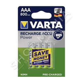 VARTA - BATERI RECHARGE ACCU POWER A++ 800mAh, 1.2V