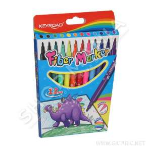 KEYROAD - LAPUSTILA 12 NGJYRA FIBER MARKER