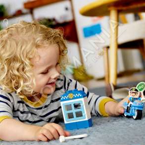 LEGO "DUPLO POLICE BIKE" - 8 PJESE, +2 VJEC