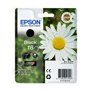 EPSON - KARTUÇË ME BOJË NGJYRË E ZEZË C13T18014010 T1801 RRETH 175 FAQE 5.2ML STANDARD