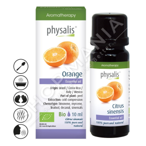 PHYSALIS - VAJ ME EFEKT POZITIV NE GJENDJEN SHPIRTERORE & PER GJUME TE SHENDETSHEM 10ML "ORANGE CITRUS SINENSIS"
