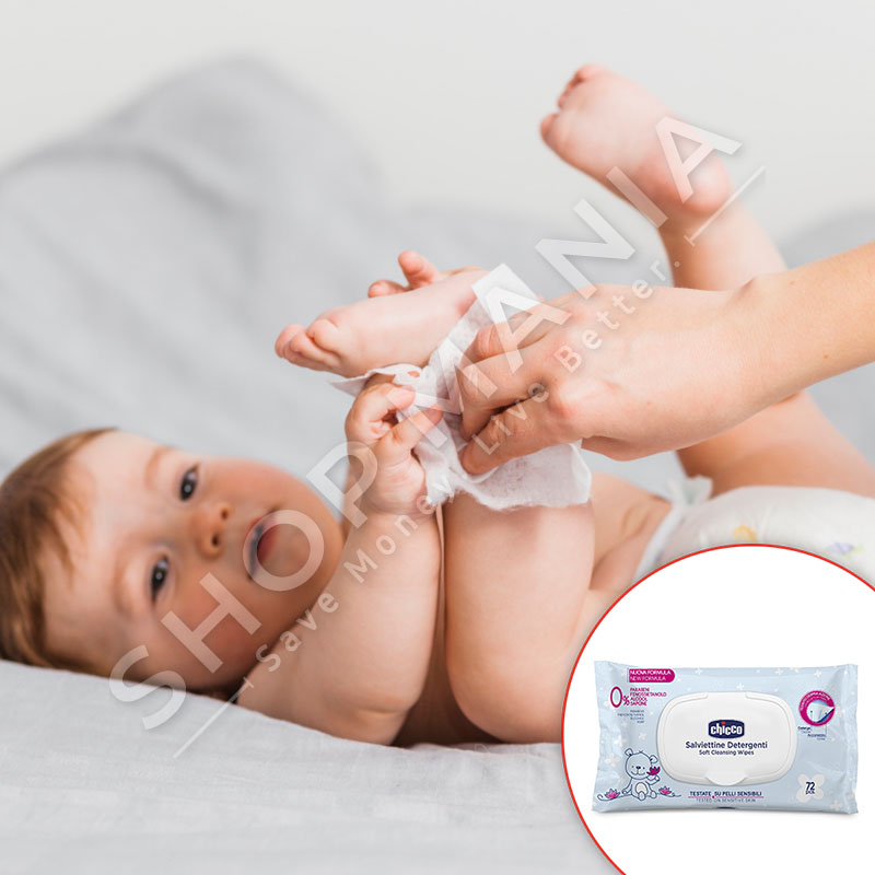 CHICCO - LETRA TE LAGURA NE PAKETIM ME KAPAK PER FEMIJE - 72 COPE, +0 MUAJ