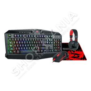REDRAGON - SET GAMING (TASTIERE, MOUSE + TAPET & KUFJE ME MIKROFON) "BUNDLE REDRAGON S101-BA 4IN1" - 6950376750341